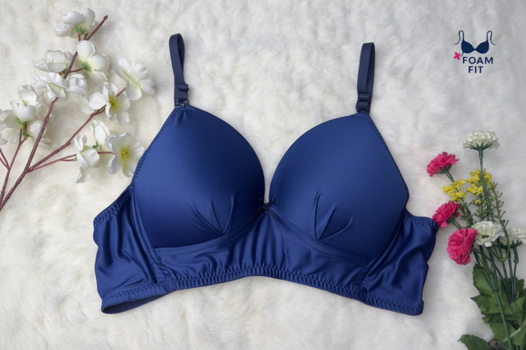 Solid foam bra